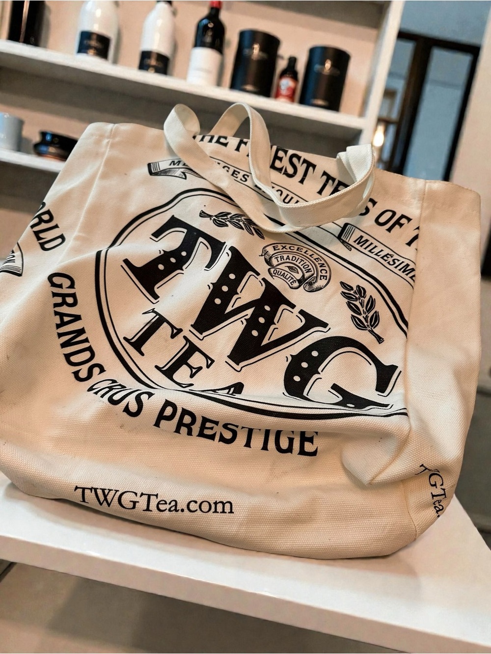 Cream Canvas Tote Bag